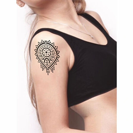 Mandala 361 Tattoo Geçici Dövme Şablonları Kına Kalıpları