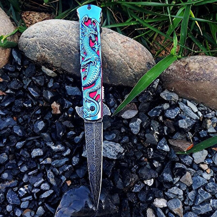 AlsepeteAvm Ejderha Desenli Kamp Çakısı