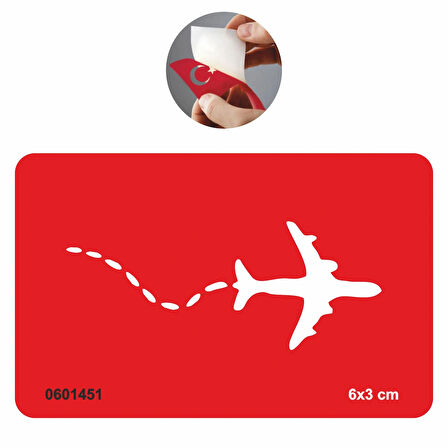 Uçak İsli Teyyare Tattoo Geçici Dövme Şablonları Kına Kalıpları