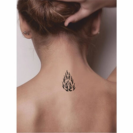 Alevler Tattoo Geçici Dövme Şablonları Kına Kalıpları