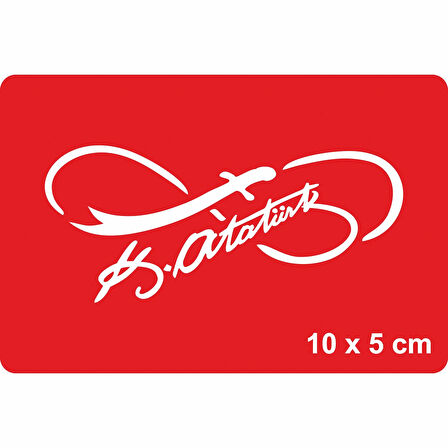 Atatürk İmzası-4 Tattoo Geçici Dövme Şablonları Kına Kalıpları