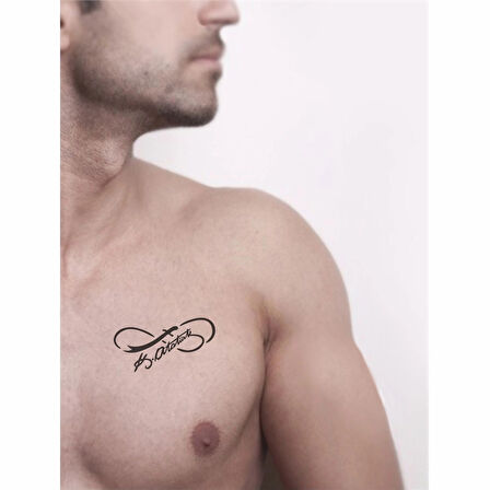 Atatürk İmzası-4 Tattoo Geçici Dövme Şablonları Kına Kalıpları