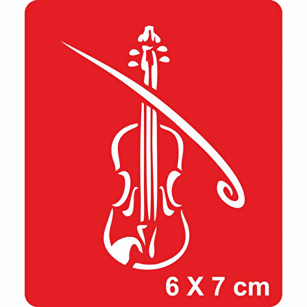 Kemancı Başımın Tacı! Tattoo Geçici Dövme Şablonları Kına Kalıpları