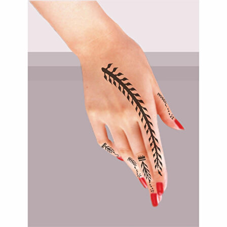 Aşk Merdiveni 5'li Set Geçici Dövme Kına Şablonu