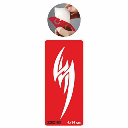 Tribal  Büyük Şimşek Tattoo Geçici Dövme Şablonları Kına Kalıpları