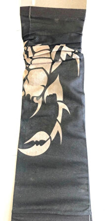 Çift Kol Giyilebilir Dövme Akrep Desenler Tattoo Sleeve