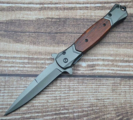 AlsepeteAvm FA52 Ahşap Otomatik Kamp Çakısı