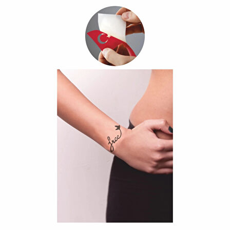 Özgürsün  Tattoo Geçici Dövme Şablonları Kına Kalıpları