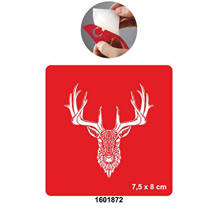 Yaban Hayat Geyik  Tattoo Geçici Dövme Şablonları Kına Kalıpları