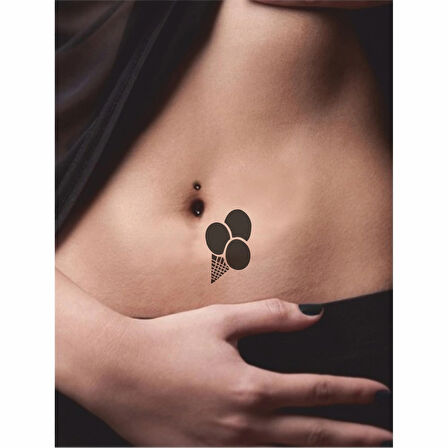 Dondurmam Kaymak Tattoo Geçici Dövme Şablonları Kına Kalıpları