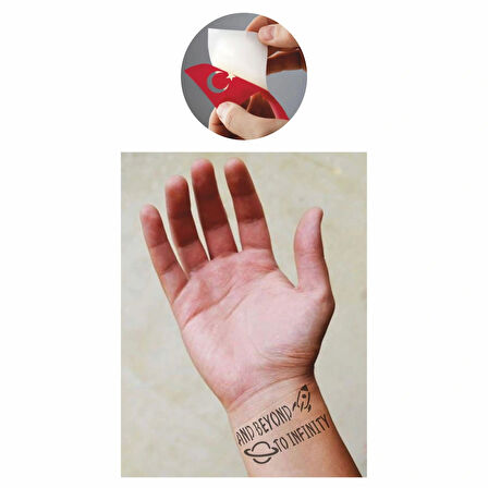Ve Sonsuzluğun Ötesinde  Tattoo Geçici Dövme Şablonları Kına Kalıpları