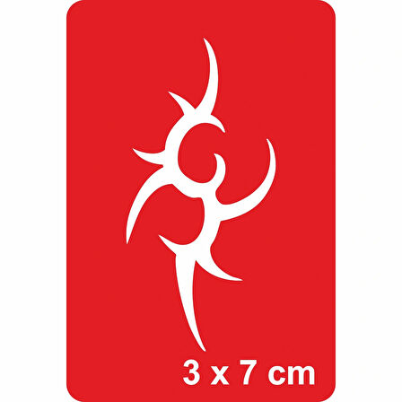 Tribal Diken -1 Tattoo Geçici Dövme Şablonları Kına Kalıpları