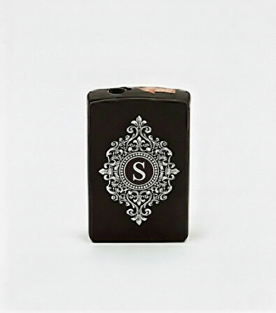 S Harfli Detaylı Kişiye Özel Harf Baskılı Gazlı Çakmak