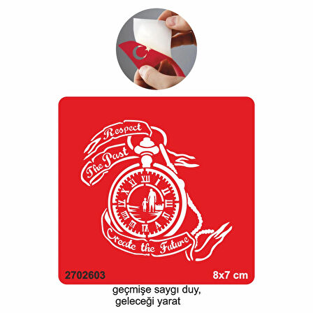 Geçmişe Saygı Saat  Tattoo Geçici Dövme Şablonları Kına Kalıpları
