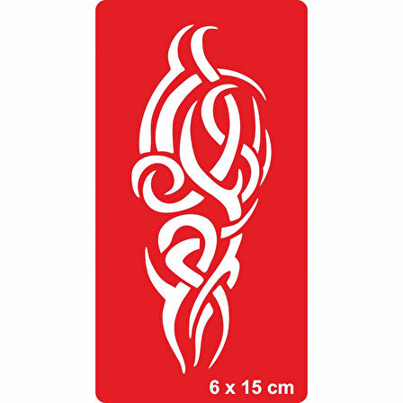Tribal 209 Tattoo Geçici Dövme Şablonları Kına Kalıpları