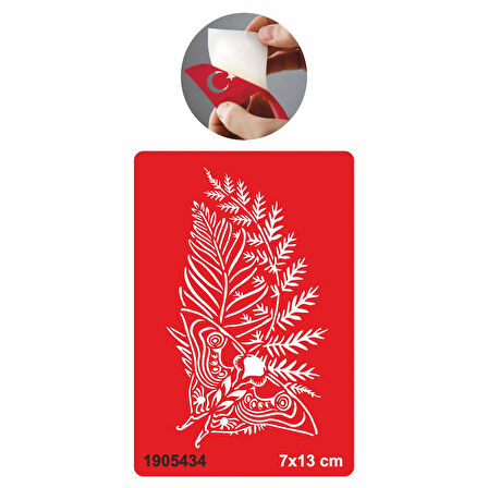 Kelebek ve Doğa Tattoo Geçici Dövme Şablonları Kına Kalıpları