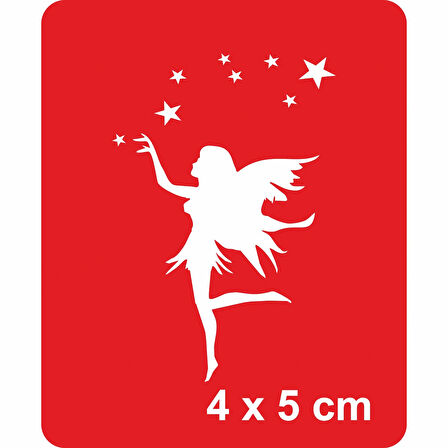 Melek ve yıldızlar  Tattoo Geçici Dövme Şablonları Kına Kalıpları