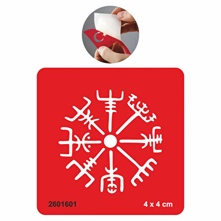 Vegvisir Viking  Tattoo Geçici Dövme Şablonları Kına Kalıpları
