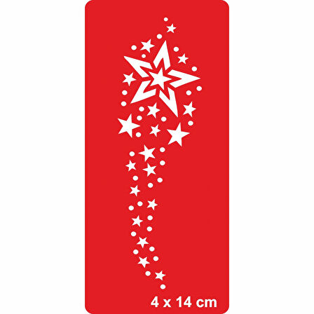 Yıldızlı Yaz Gecesi Tattoo Geçici Dövme Şablonları Kına Kalıpları