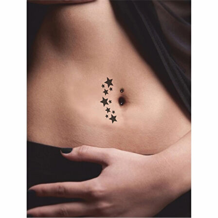 Kayan Yıldızlar Tattoo Geçici Dövme Şablonları Kına Kalıpları