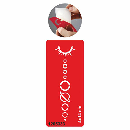 Ayın Evreleri Tattoo Geçici Dövme Şablonları Kına Kalıpları