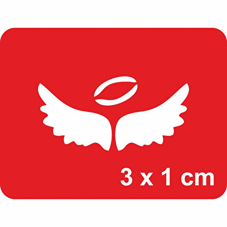 Minik Melek Kanatları Tattoo Geçici Dövme Şablonları Kına Kalıpları