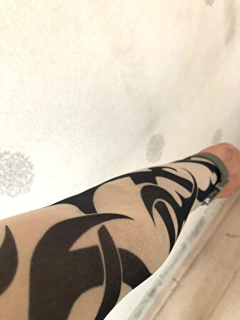 Giyilebilir Dövme Tribal Dövme Çift Kol