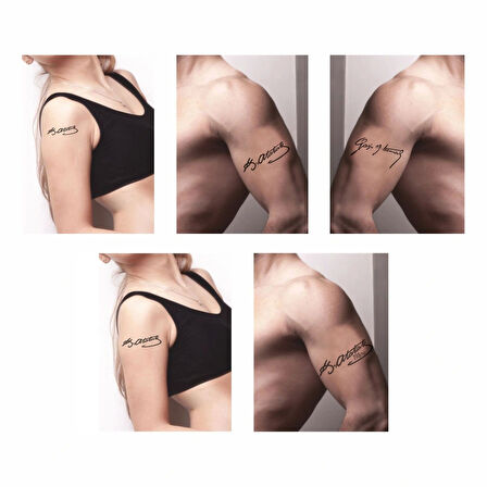 Atatürk 5'li Set Geçici Dövme Kına Şablonu