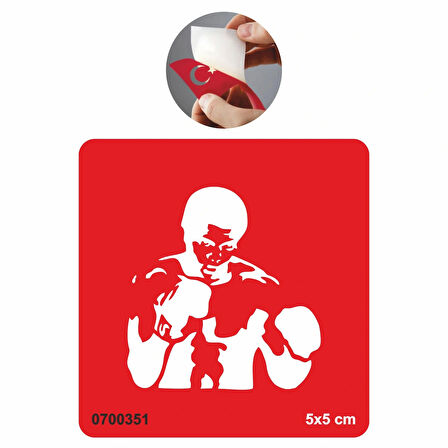 Boksör Tattoo Geçici Dövme Şablonları Kına Kalıpları