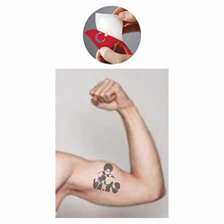 Boksör Tattoo Geçici Dövme Şablonları Kına Kalıpları