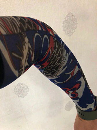 Giyilebilir Dövme Mavi Rüya Dövme Çift Kol