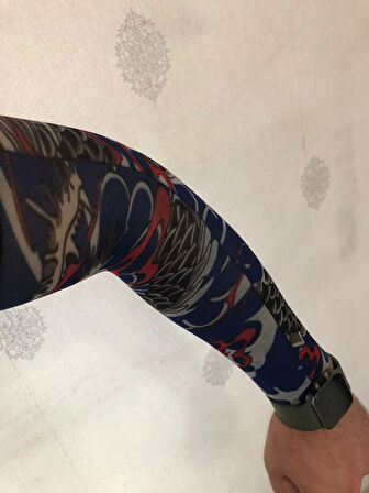 Giyilebilir Dövme Mavi Rüya Dövme Çift Kol