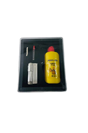 Imco Avusturya Rüzgarlı Benzinli Muhtar Çakmağı Benzin Hediyeli Set