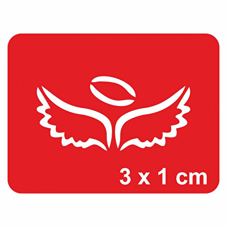 Minik Melek Kanatları Çizgisel Tattoo Geçici Dövme Şablonları Kına Kalıpları