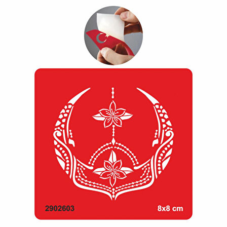 Yaşamın Sembolü Lotus Tattoo Geçici Dövme Şablonları Kına Kalıpları