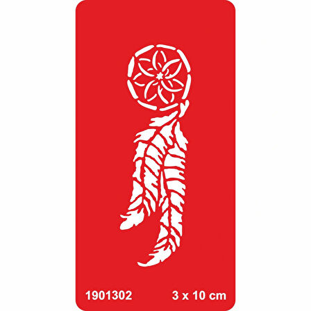 Düş Kapanı Tüy Tattoo Geçici Dövme Şablonları Kına Kalıpları