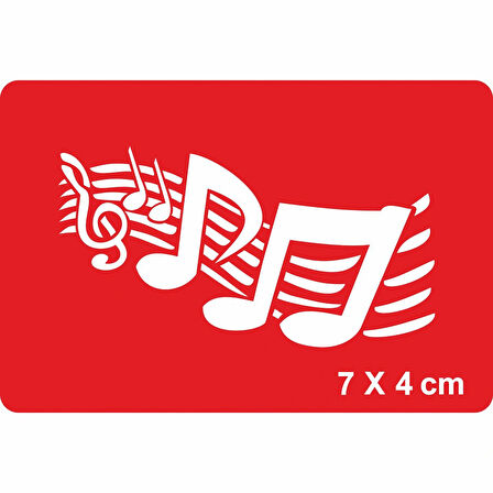 Notaların Dansı Tattoo Geçici Dövme Şablonları Kına Kalıpları