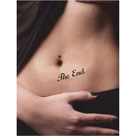 Son Yazısı Tattoo Geçici Dövme Şablonları Kına Kalıpları