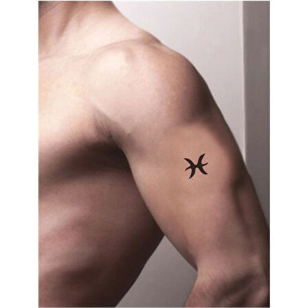 Balık Burcu Tattoo Geçici Dövme Şablonları Kına Kalıpları