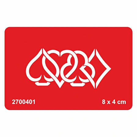 İskambil Tattoo Geçici Dövme Şablonları Kına Kalıpları