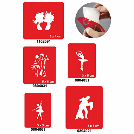 Ruhun Dansı 5'li Set Geçici Dövme Kına Şablonu