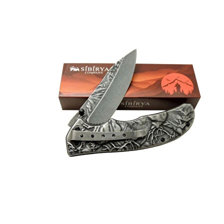 Sibirya Geyikli  Çakı Eskitme