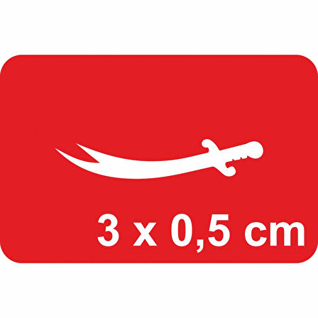 Zülfikar-3 Tattoo Geçici Dövme Şablonları Kına Kalıpları