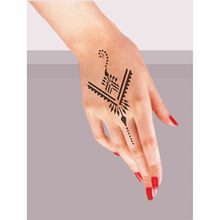 Kına Motifi 77 Tattoo Geçici Dövme Şablonları Kına Kalıpları