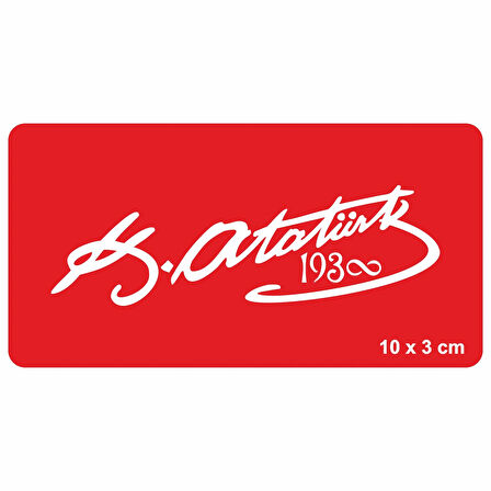 Atatürk İmzası-5 Tattoo Geçici Dövme Şablonları Kına Kalıpları