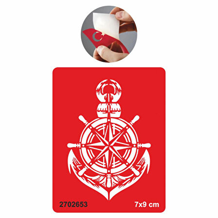 Pusula Dümen Çapa  Tattoo Geçici Dövme Şablonları Kına Kalıpları