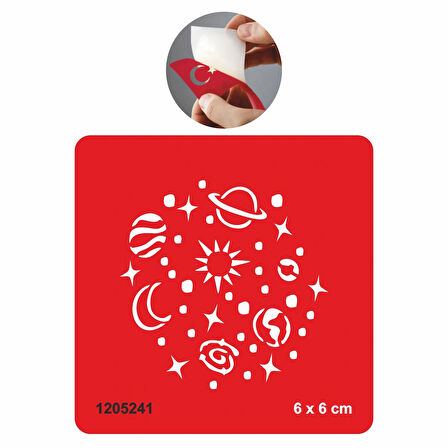 Güneş ve Gezegenler  Tattoo Geçici Dövme Şablonları Kına Kalıpları