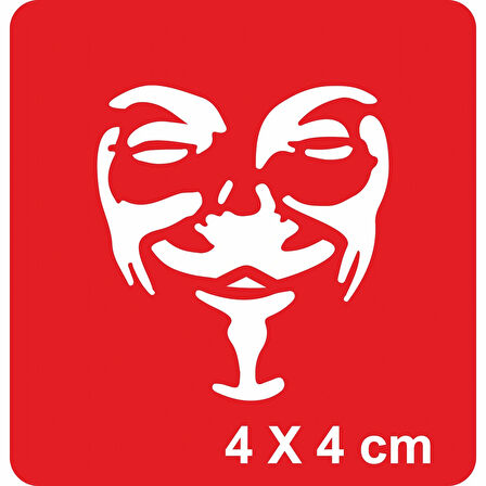 Özgürlük Savaşçısı Vendetta Tattoo Geçici Dövme Şablonları Kına Kalıpları