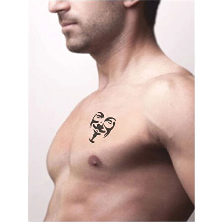 Özgürlük Savaşçısı Vendetta Tattoo Geçici Dövme Şablonları Kına Kalıpları