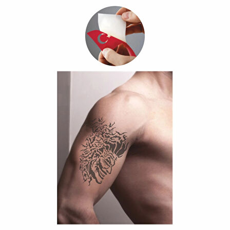 Joker'in Son Gülüşü Tattoo Geçici Dövme Şablonları Kına Kalıpları